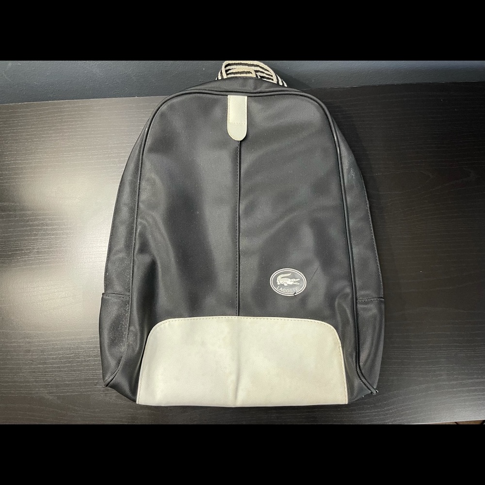 Lacoste book bag unisex.